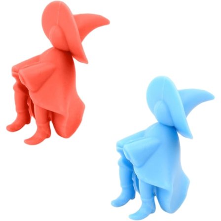 2 stk. Silikon Anti-Søl Lokkholdere, Gjenbrukbar Grytelokk Løfter, Søt Lokkløfter for Suppegryte, Hekseskjeholder, Kule Kjøkkendingser