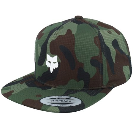 Fox - Camo snapback Keps - Fox Head Camo Tech Green Camo Snapback @ Hatstore