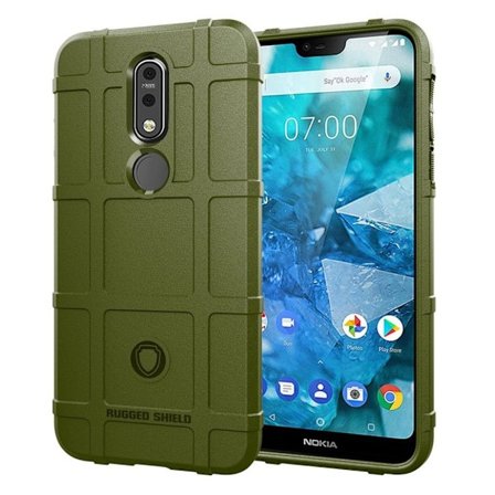 Rugged Shield Nokia 7.1 skal - Grön