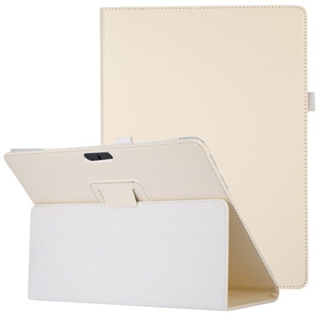 Microsoft Surface Pro 8 (8PX-00020) flipfodral i PU-läder med litchitextur - Vit