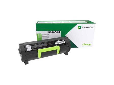 Lexmark Toner 51B2000 Svart - Lyreco - Toner och bläck - Tonerkassetter - Toner Lexmark