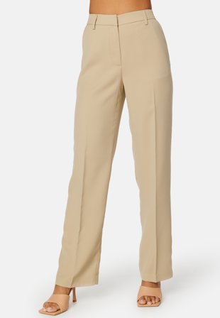 BUBBLEROOM Rachel suit trousers Light beige Klær
