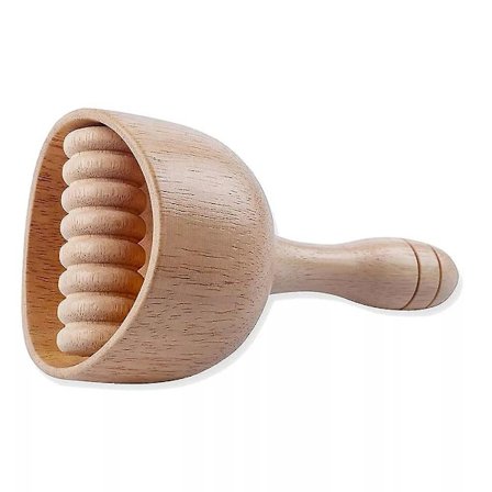 Håndholdt Svensk Tre med Rulle Treterapi Massasje Lymfatisk Massasjeapparat Kroppsskulpturverktøy (LGL)