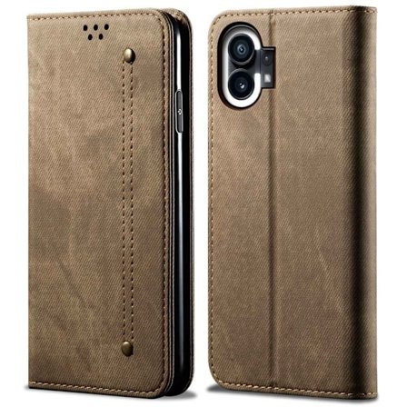 Jeans Nothing Phone (1) Läppäkotelo - Khaki