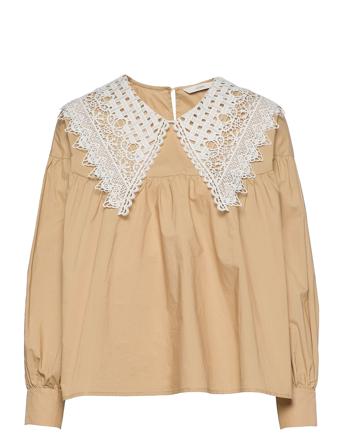 Nucindy Ls Shirt Beige Nümph