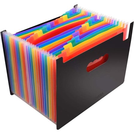 A4 viftemappe, A4 plastmappe harmonika design. Ideel til erhverv, hjem