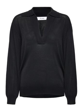 Pearl Top Pulllover Svart Stylein