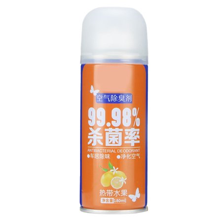 Luftfrisker Spray Konsentrert Luktfjerner Spray Grate Duft Luftfrisker Desinfiserende Spray for Bil Tropiske Frukter