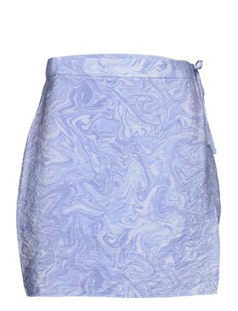 Enmallow Short Skirt Aop 6891 Kort Skjørt Blå Envii