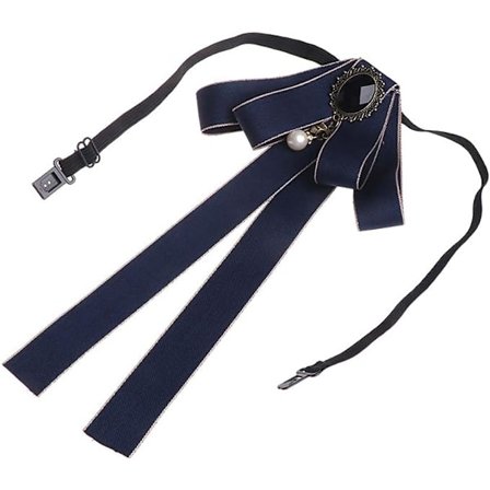 Förbundna slips brosch nål fluga band lång stor rosett fluga broscher med halsband patriotisk krage smycken gåva