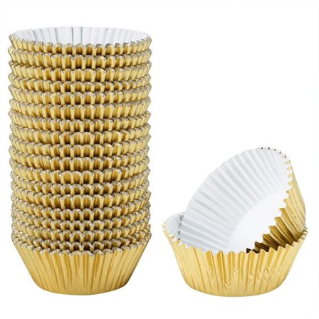 Guld Aluminiumfolie Muffinsskålar 500 st