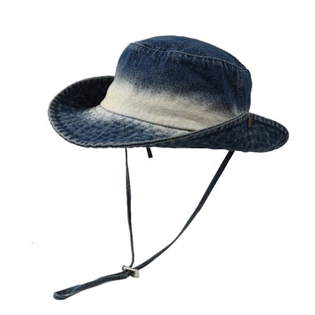 Jeans Bucket Hats för Kvinnor Män Blå Jeans Western Fiskehattar