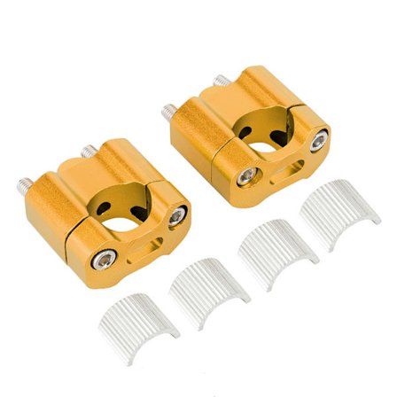 22 mm 28 mm 1/8 tommer 7/8 tommer Motorcykelstyr Monteringsklemmer Riser Adapter CNC Aluminium Legering Guld