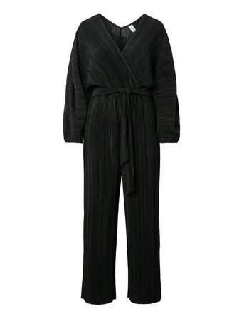 Yasolinda Ls Ankle Jumpsuit S. - D2D Black YAS