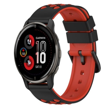 För Garmin Venu 2 Plus 20 mm tvåfärgad watch