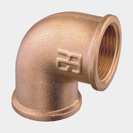 Koleno Guidi 90° Elbow Female/Female, bronz, úhel 90°, 1 1/2" G (BSP) (vnitřní) na 1 1/2" G (BSP) (vnitřní)