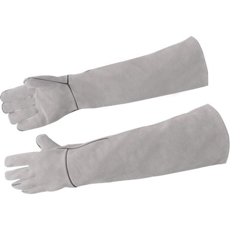 Lemmikkien käsittelyhanskat naarmuuntumista vahvistettu lehmännahka mukavat lämmönkestävät puremisenestohanskat eläinten käsittelyyn tulenkestävät 