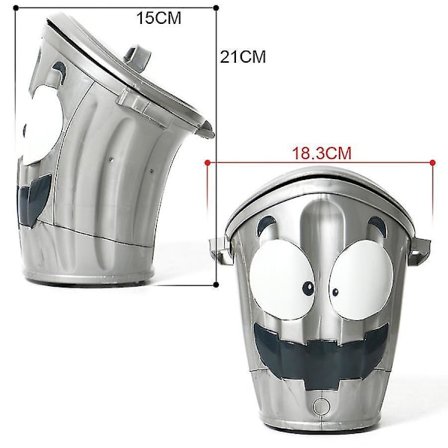 Ny Elektrisk Galen Soptunna Inomhus Skjutspel Loony Bin Anti Stress Soptunna Leksak ES2335[D]