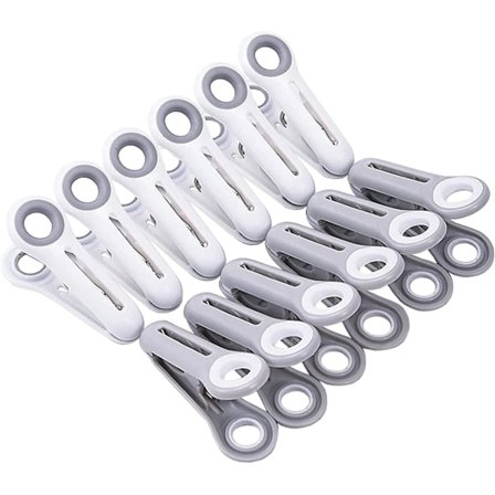 12 stk. Mærkeløse Klemmer, Multifunktionelle Skridsikre Tøjklemmer, Coa