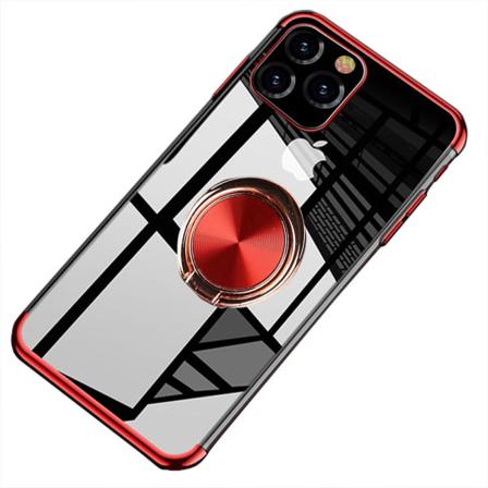 TG iPhone 11 Pro Max - Elegant Beskyttelseskal Ringholder FLOVEME Rød