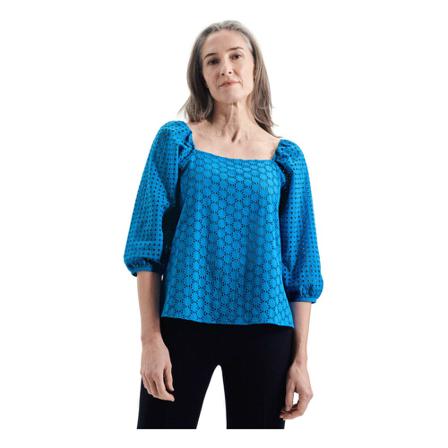 Seidensticker Shirt Blouse Regular fit , Blauw , Dames , Maat: M