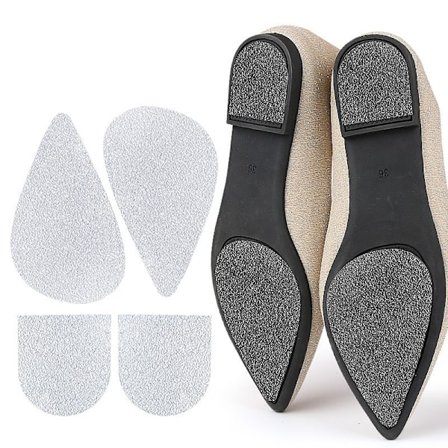 Diamantmönstrade skosulor - Framfot (110x65mm) & Häl (48x43mm) - Halkskydd & Ljudreducering