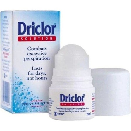 Driclor Antiperspirant Roll-on 20 ml Antiperspirant Deodorant | Klinisk styrke hyperhidrose behandling - reducerer armhulesved