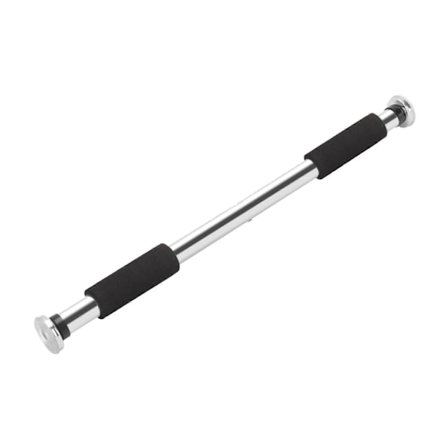 Dørtræningsstang uden skruer til hjemmetræning, pull up bar, chin up bar, blå striber - Perfekt