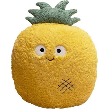 Mango Plysjleketøypute Bedårende Myk Frukt Kosedyr med Smilende Ansikt og Søtt Uttrykk Vakre Søte Gaver til Barn Gutter 45 cm (FMY)