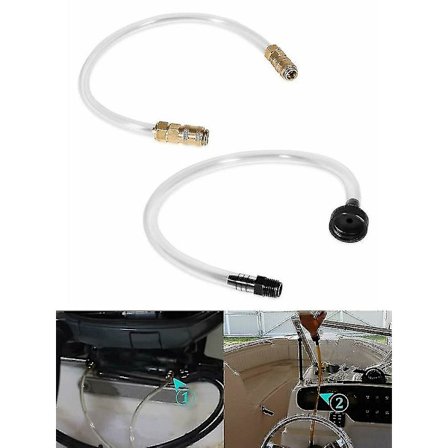 Blødningskit Fyldningssæt Til Seastar Hydraulisk Styresystem Bro Rør + Slange Sort + Guld 2stk