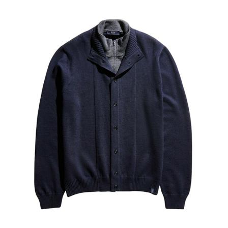 Fay - Cardigans - Blå - Herr - Storlek: M, Herr, Storlek: M
