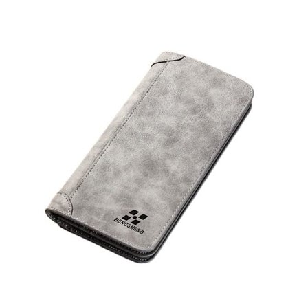 Lång Plånbok Herr Plånböcker GRÅ
