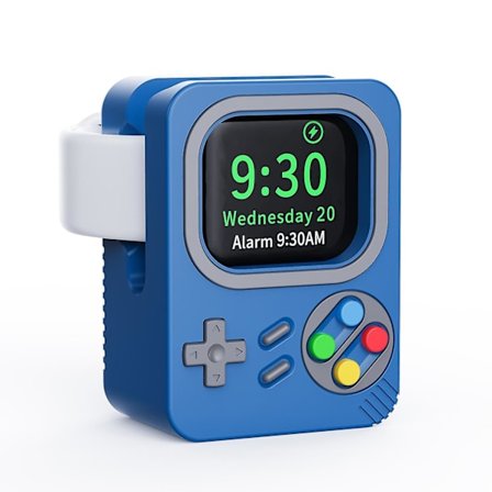 Retro spelkonsol design silikonladdningsställ för Apple Watch
