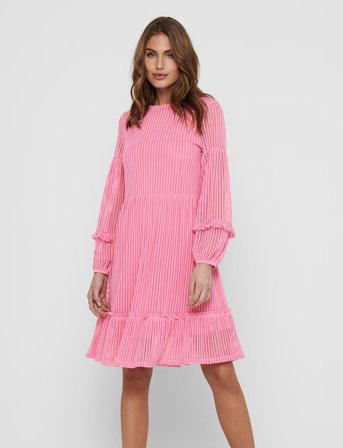 ONLY Onlnaja L/S Baloon Dress Cs Jrs - Pink - S