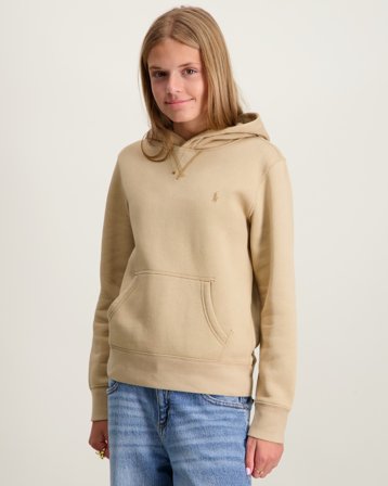 Polo Ralph Lauren Fleece Hoodie Beige Huvtröjor/Hoodies Tjej - Kids Brand Store