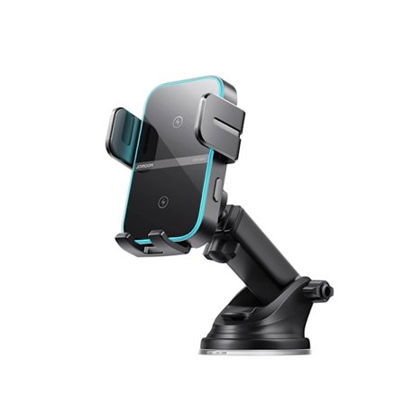 Joyroom bilholder med trådløs opladning til instrumentbræt - sort