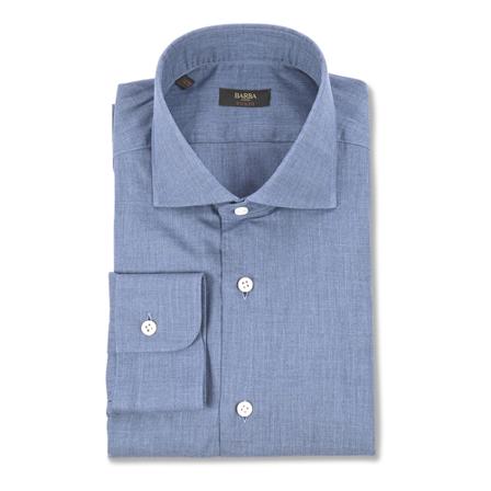 Barba Casual Shirts Blå, Herre Skjorter
