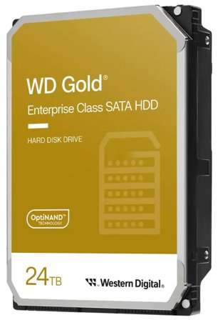 WD Gold Enterprise 24TB 7200rpm 512MB SATA 6Gb/s 3.5" harddisk