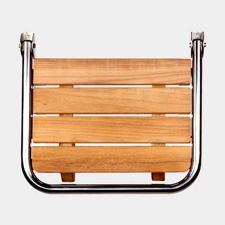 Swim platform NOCK Swimbase, teak & acid-resistant stainless steel, 45 x 38.5 cm