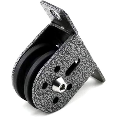 Taljeblokk, rustfritt stål enkelt hjul svingbar tau løfte tau trinse med skruer