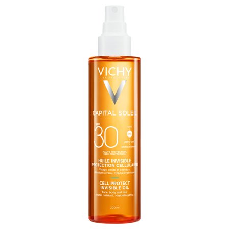 VICHY Cell Protect Olio Invisibile SPF30 200ml - Olio solare corpo alta prot.
