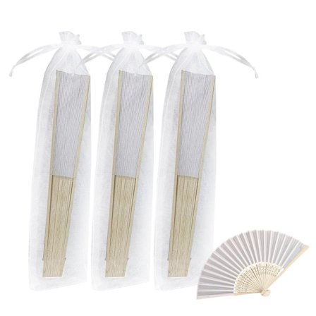 Hand Fläkt Vikbar Fläkt Bröllopsfläkt