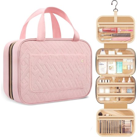 Toilet taske m/ krog - Hængende toilet taske - Kvinder & Mænd - Vandtæt - Makeup taske