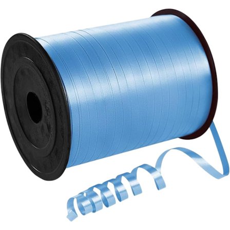 500 yards blåt krøllebånd 5 mm til balloner, 457 m skinnende krøllet ballonbånd, ballonsnor, party krøllebånd til gaveindpakning,