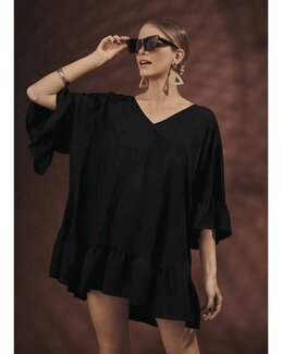 Akalania strandkjole Sort - Anita