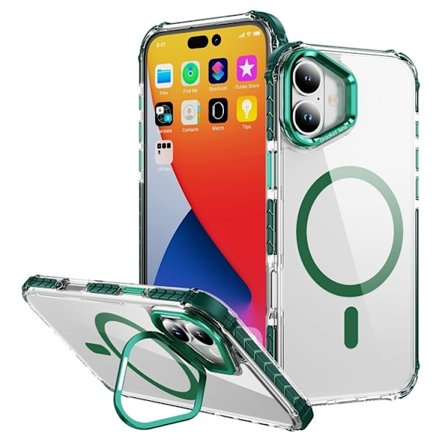 iPhone 16 Mobilskal MagSafe Kickstand - Grön