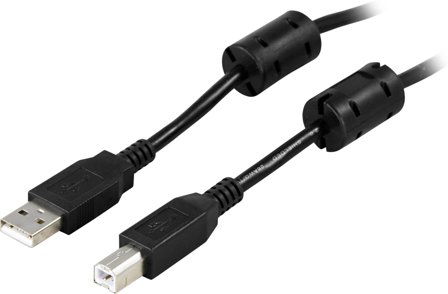 Deltaco USB-kabel - USB til USB-type B - 5 m