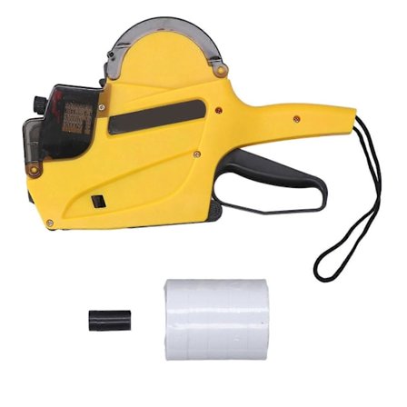 Prispistol Professionell Effektiv Dubbla Rader 10 Siffror Märkningspistol för Stormarknad Butik Livsmedelsbutik