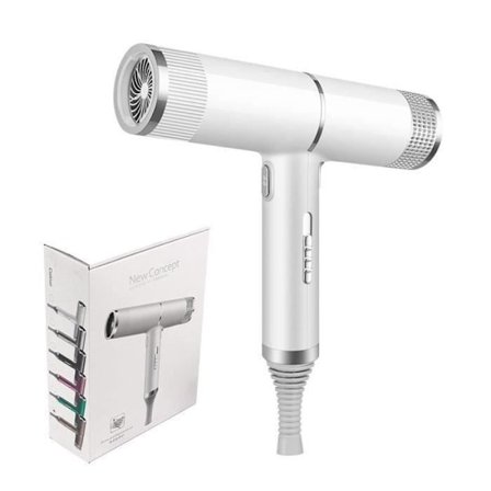 JOULLI Ionic Hårtørrer - Professionel 1200W - 3 Temperaturindstillinger - Varm og kold luft