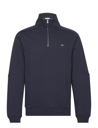 Shield Half Zip Sweat-shirt Genser Marineblå GANT*Betinget Tilbud